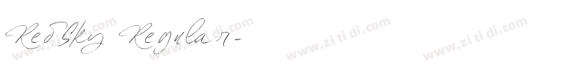 RedSky Regular字体转换
